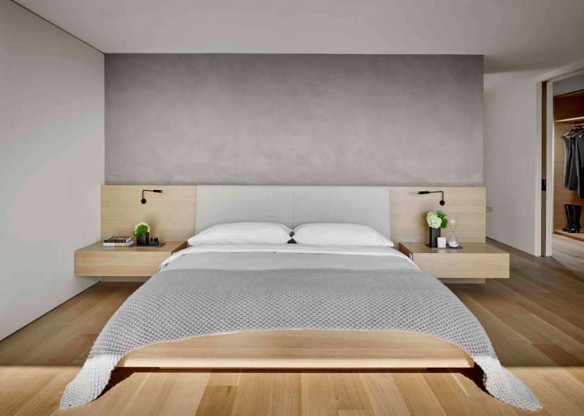 Giường gỗ sàn Fujita Nhật đẹp hiện đại