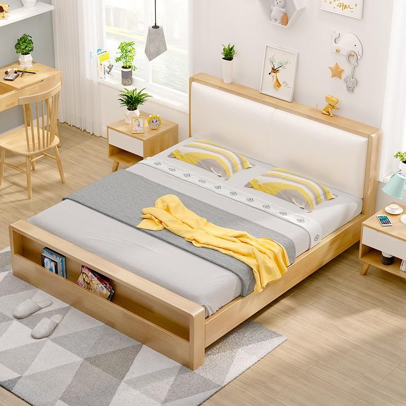 Giường ngủ gỗ đẹp có hộc kéo kết hợp trang trí độc đáo