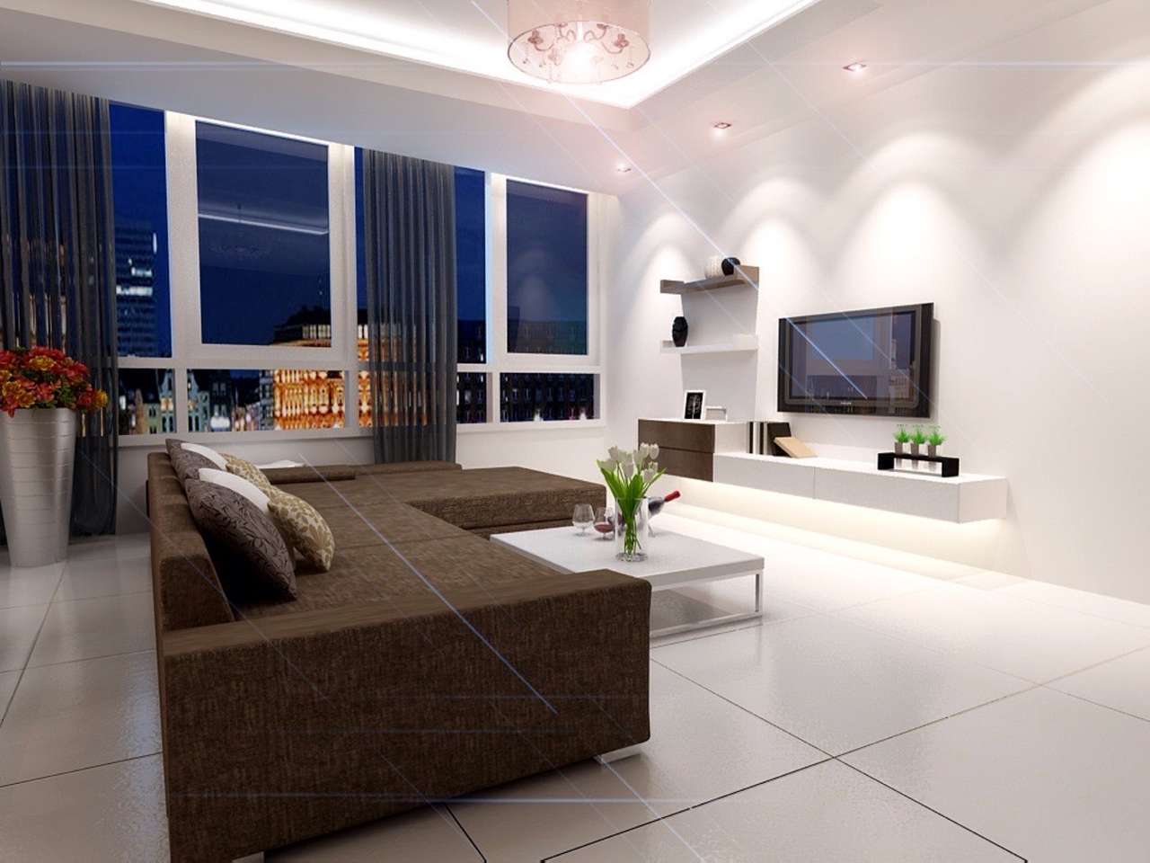 Bộ sofa phòng khách hiện đại dành cho căn hộ cao cấp