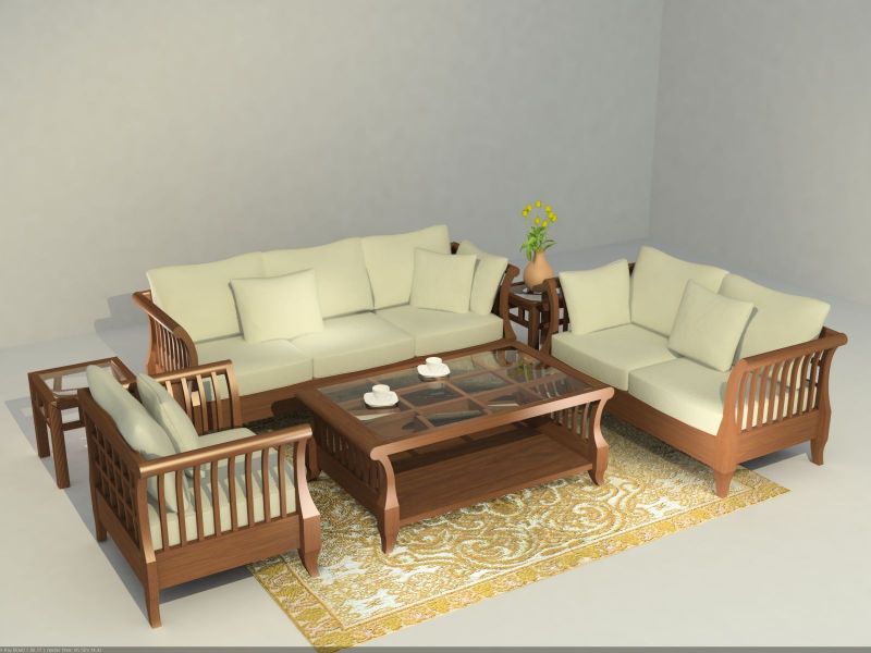 Sofa gỗ Sồi Mỹ tự nhiên tân cổ điển đẹp