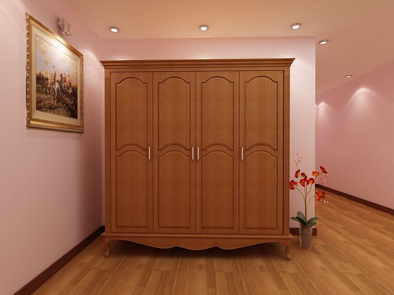 Tủ quần áo gỗ Sồi phong cách giản dị dành cho căn hộ sang trọng
